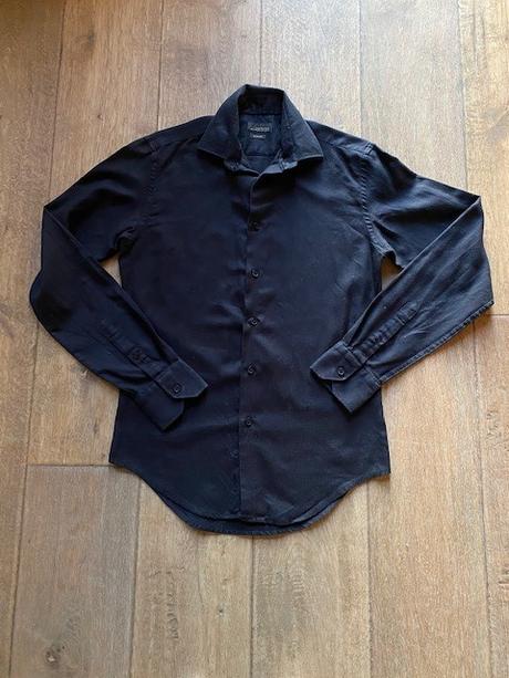 Zara - pánska čierna košeľa, zara,s