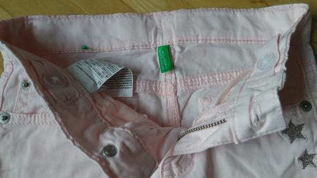 Svetloružové nohavice benetton, benetton,98 / 110