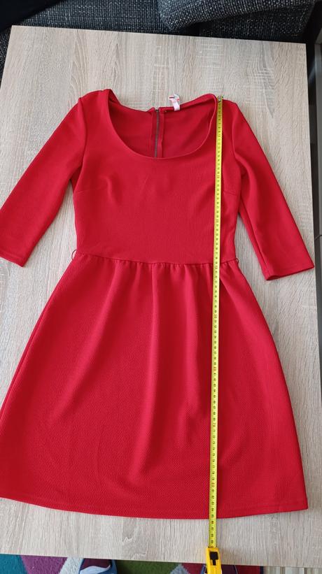 Bershka červené šaty, bershka,m