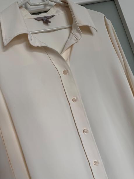 Elegantná smotanová blúzka, h&m,l