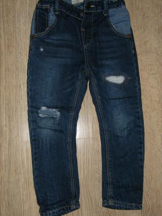 Podšité rifle s potrhaným efektom, zara,104