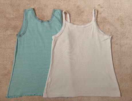 Set 2x dievčenské tielko vel. 104 (pusblu, zara), zara,104