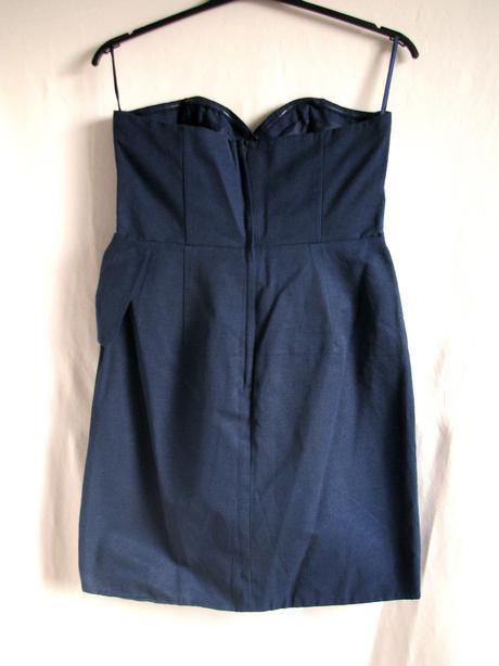Tmavomodré spoločenské šaty, h&m,42