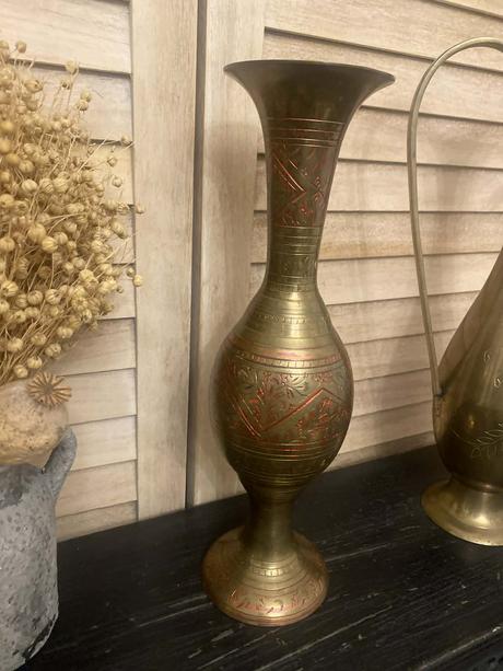 Mosadzná váza 30 cm, 