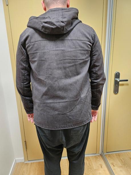 Sivá bunda cropp l, l