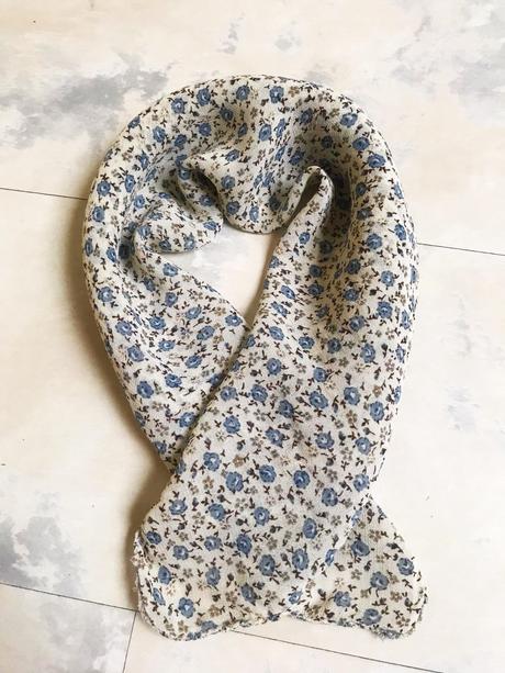 Kvetinková jemná šatka, l