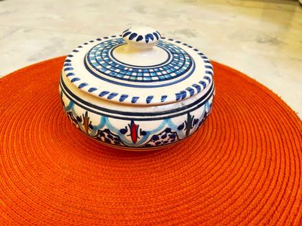 Keramická cukornička,