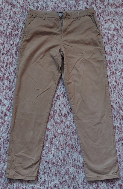 Hnedé nohavice jemne elastické, next,152