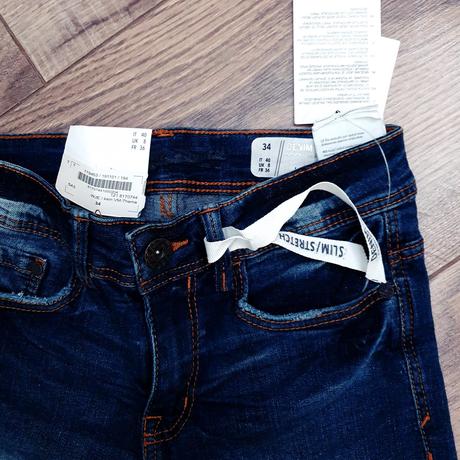 Dámske slim rifle xxs, denim,34