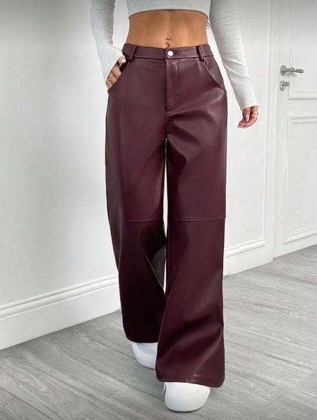 Nové koženkové nohavice s, s