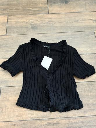 Čierny top, zara,s