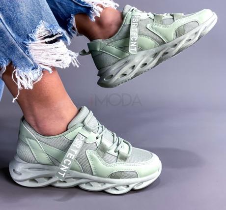 Zelené štýlové tenisky, 37