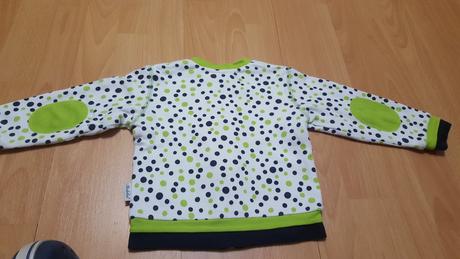 Bodkovaná mikina, richelieu,86