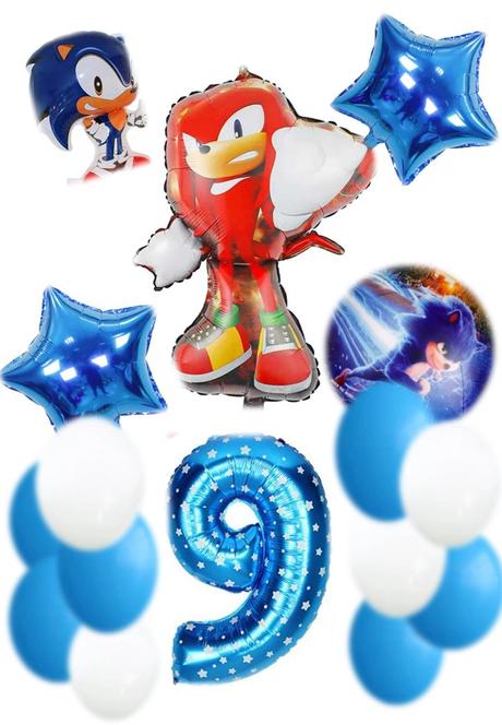 Balóny ježko sonic /červený knuckles- až 16 kusov, 