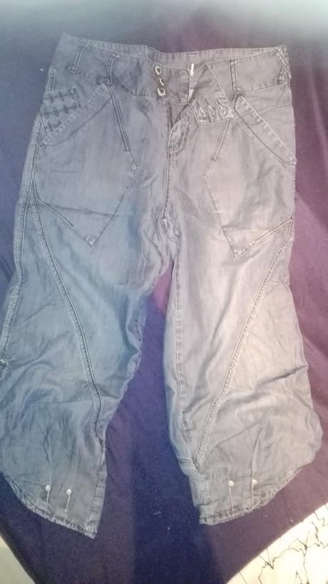 Riflové 3/4 krátke nohavice, l