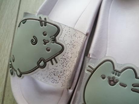 Šľapky plážové, domáce s pusheen mačkou, reserved,31