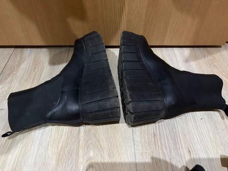 Čierne členkové čižmy xl platforme 40, bershka,40