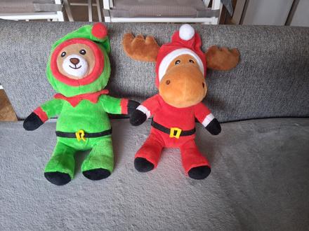 Sob medveď macko plyšák hračka vianoce ako nové, 