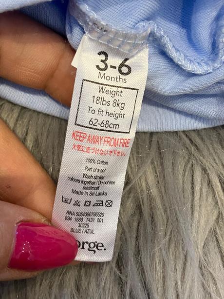 Chlapčenské body svetlomodré george (62-68), george,62