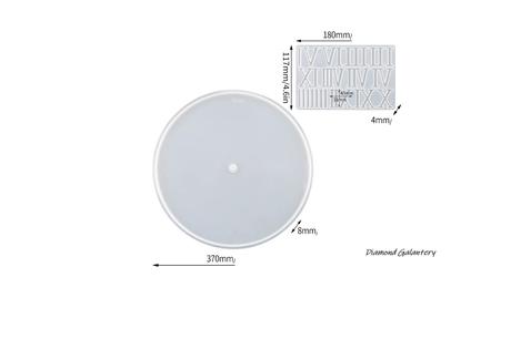 Silikónová forma - hodiny - čisté s rímskou formou, 