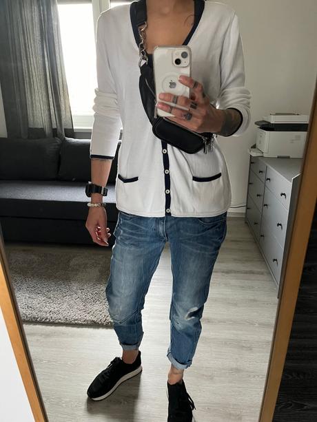 Dámsky sveter th biely, tommy hilfiger,xl