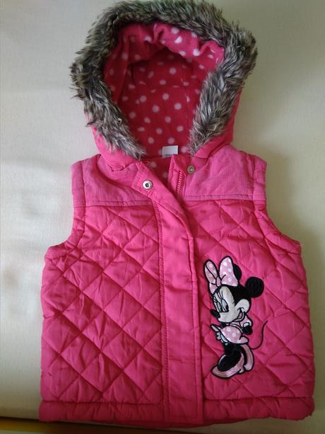 Zateplená vestička minnie, disney,80