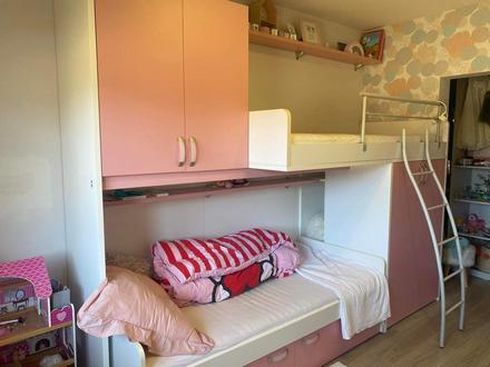 Poschodová posteľ, šírka (cm): 90