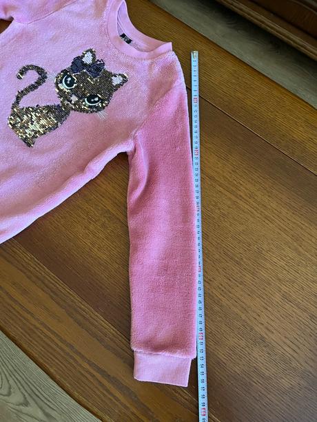 Teplá chlpatá mikina s mačičkou premieňacou, kiki&koko,128