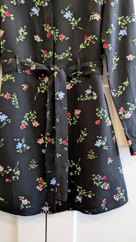 Kvietkované košeľové šaty h&m, h&m,m