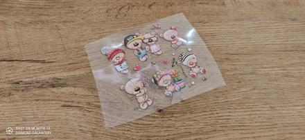 Nažehľovacia nálepka - sada macíkov - 10 cm, 