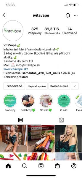 Skúsenosti s cigaretami Vitavape - Vitacig