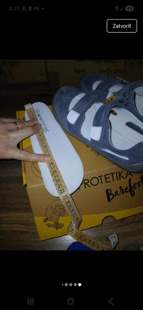 Nové sandále protetika barefoot, protetika,34