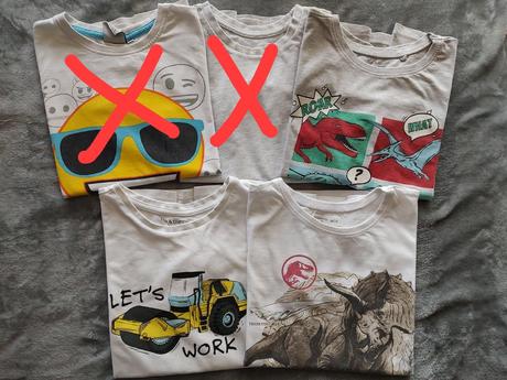 Tričká 3 ks, fox & bunny,140