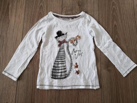 Obojstranné tričko s flitrami, next,98