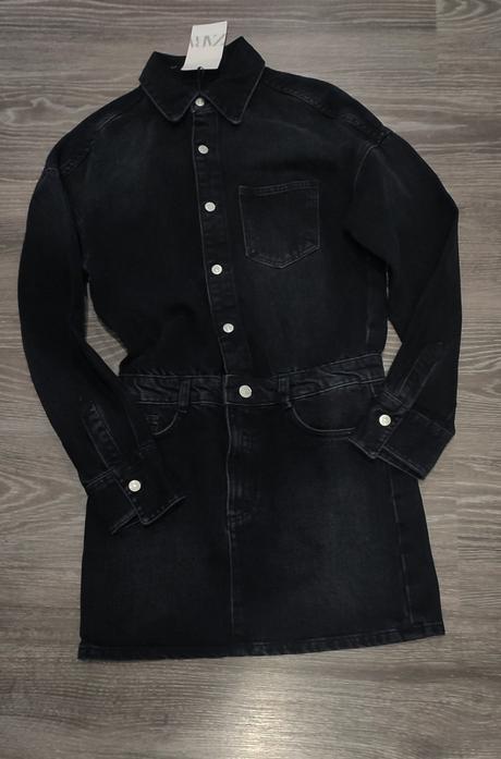 Denimové šaty, zara,xs