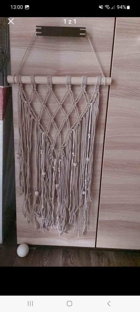 Macramé závesná dekorácia, 