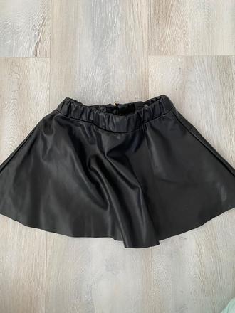 Koženková dievčenská suknička, h&m,98