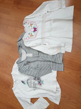 3x tricko 116/122 cena spolu, 116