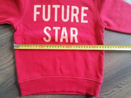 Červená mikina, h&m,104