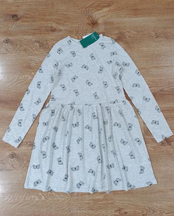 Šaty s motýlikmi, h&m,140