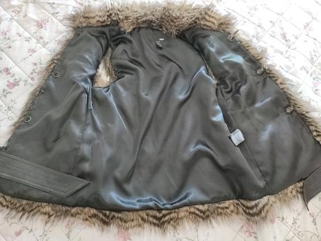 Vesta s kožušinkou, h&m,34