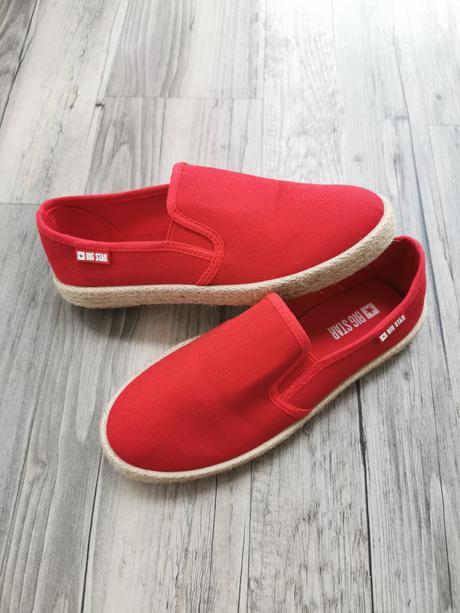 Červené espadrilky big star shoes, 36