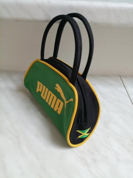 Kabelka puma mini, zeleno žltá, nová, puma