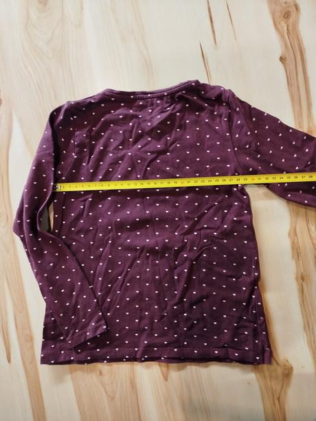 Tričko so srdiečkami, h&m,122