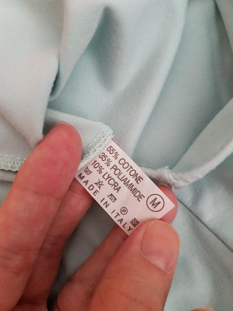 Bledomodré italy voľné tepláčiky vel.s, s