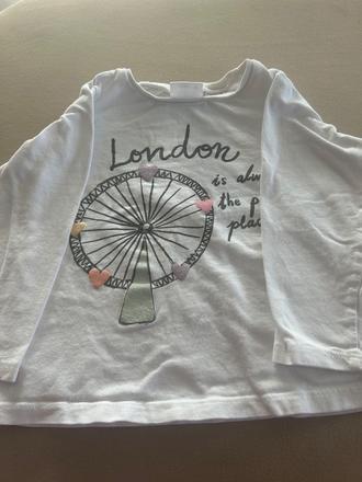 Tricko s dlhym rukavom, zara,92