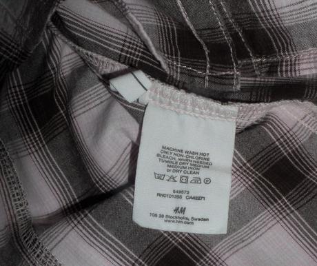 Káro blúza, h&m,140