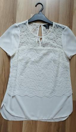 Čipkovaná blúzka f&f 34, f&f,34