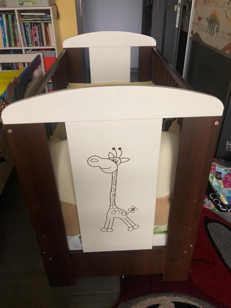 Detská postieľka žirafa, šírka (cm): 60,dĺžka (cm): 120