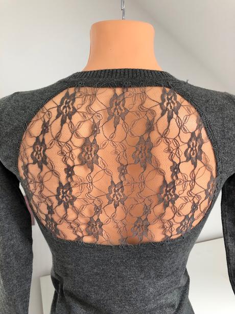 Pulover s čipkou, clockhouse,xs